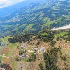 Flugwegposition um 14:28:52: Aufgenommen in der Nähe von Gemeinde Thannhausen, 8160, Österreich in 2221 Meter